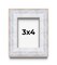 Photo Size Modern Shadow Box 1.5" Depth White Frame - UV Acrylic, Backing, Hanging Hardware